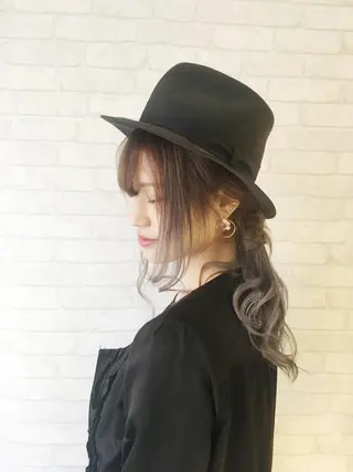 セミロング カラー ヘアアレンジ 北川大輔🌟 小顔レイヤーカットのヘアスタイル