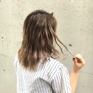 セミロング カラー パーマ ヘアアレンジ キッズ マツエク・マツパ 田中 裕士のヘアスタイル