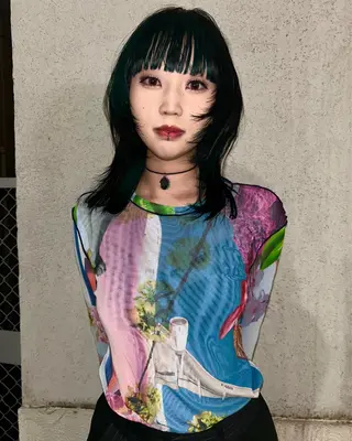 ミディアム カラー 大阪/堀江/ いわもと　りゅうやのヘアスタイル