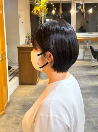 ショート カラー ナチュラル大人っぽい スタイル　MAORIのヘアスタイル