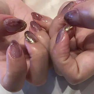 ネイル パラあり！フィルイン 美フォルムのネイルデザイン