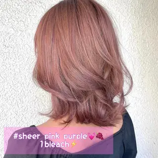 ミディアム カラー 💖透明感カラー💖 mayukoのヘアスタイル