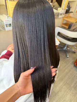 セミロング 勘場 万菜華のヘアスタイル
