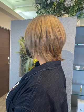 ミディアム カラー ブリーチ／ヘアセット 🪞🌙minamiのヘアスタイル
