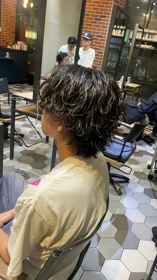 パーマ メンズ 大人男子の メンズパーマのヘアスタイル
