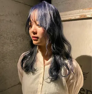 ロング カラー ヘアアレンジ キッズ デザインパーマ メンズカット 郁美のヘアスタイル