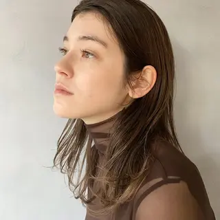 セミロング カラー ヘアアレンジ メンズ キッズ ネイル マツエク・マツパ インナーカラー/ KANAのヘアスタイル