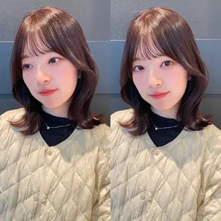 ミディアム カラー mai / linoah˚✧のヘアスタイル