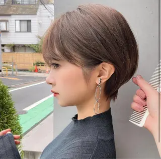 ショート 井上 一青のヘアスタイル