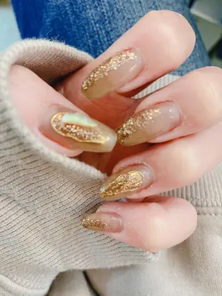 ロング shandy nailのネイルデザイン