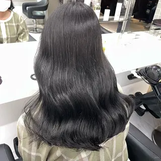 セミロング カラー ヘアアレンジ 韓国レイヤー&ピンク 艶髪🩶maikoのヘアスタイル