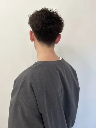 ショート メンズ 朝がラクになるパーマ トウバルタイキのヘアスタイル