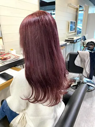 ロング カラー 先着1名様限定 カット無料のヘアスタイル