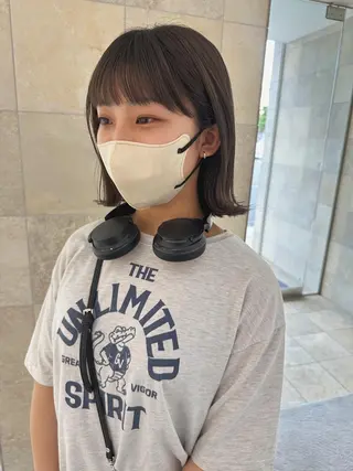ミディアム 田中 あかねのヘアスタイル