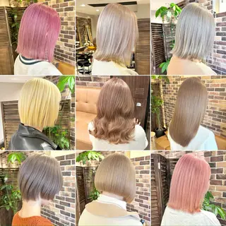 ミディアム 艶髪／透け感カラー ／ＲＹＯのヘアスタイル