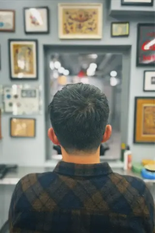 ショート メンズ 池袋メンズパーマ フェード純平のヘアスタイル