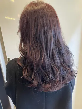 セミロング カラー 美髪形成！色素改善！ 秋田　和輝のヘアスタイル