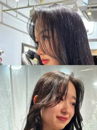ロング パーマ 韓国レイヤー🇰🇷 🤍🎀honokaのヘアスタイル