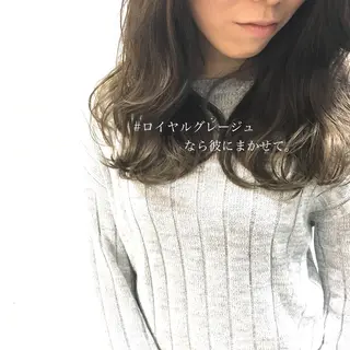 ミディアム カラー ◆感動口コミ/最小顔 理論カット◆森口 峻のヘアスタイル