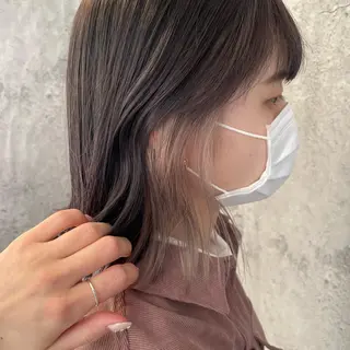 カラー ⟡.·韓国ヘア*.゚ 室岡 咲希のヘアスタイル