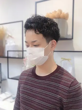 パーマ メンズ 髙橋 かすみのヘアスタイル