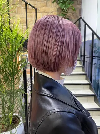 ショート カラー コトミ【メンズ】 【曲がる縮毛矯正】のヘアスタイル