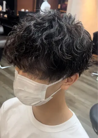 ミディアム パーマ パーマ&髪質改善職人 稲本　来耶のヘアスタイル
