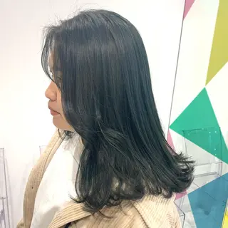 ミディアム カラー ヘアアレンジ 完全💗マンツーマン marinのヘアスタイル