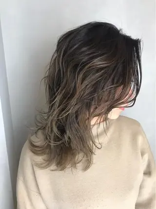 セミロング カラー BROCANTE立川 karasawa.nのヘアスタイル