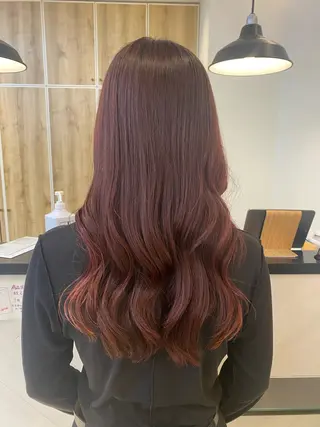 ロング カラー 暖色カラー🍒スパ/ canna‎🤎のヘアスタイル