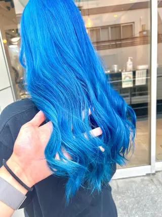 セミロング カラー ヘアアレンジ ネイル 🌈インナーカラー ‘ショウマ’🌈のヘアスタイル
