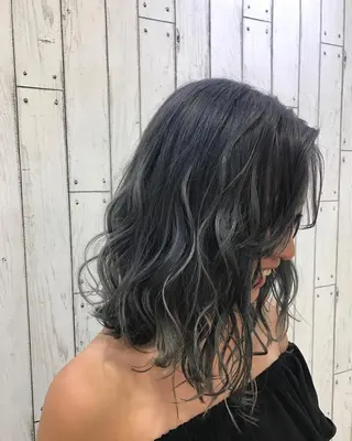 ミディアム カラー 🟦メンズパーマ🟦 横浜駅｜小上馬淳司のヘアスタイル