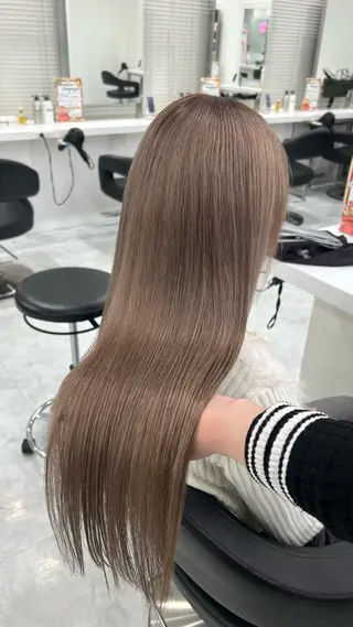 ロング カラー パーマ ヘアアレンジ メンズ キッズ 盛れ韓国ハイトーン 🎀Himari🎀のヘアスタイル
