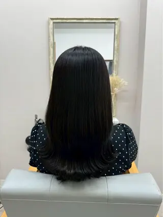 セミロング カラー luna ayane ／透明感カラーのヘアスタイル