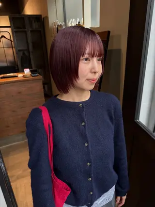 ミディアム fubuki🪷 似合わせカットカラーのヘアスタイル