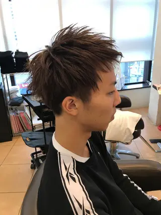 ショート メンズ 鍋島 拓真のヘアスタイル