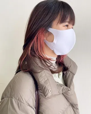 ミディアム カラー LOVESTOIKE 堂本のヘアスタイル