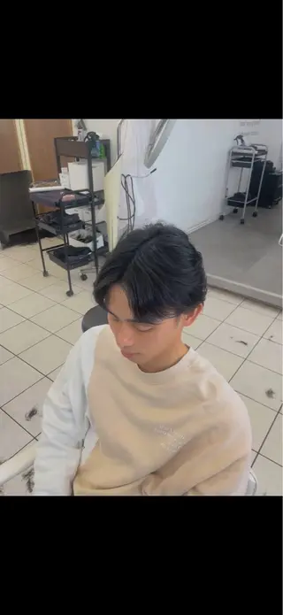 メンズ 成瀬スパイラル パーマ清水大隼のヘアスタイル