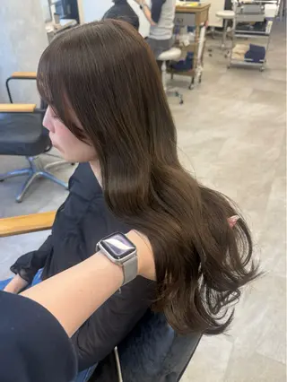 ロング カラー ヘアアレンジ Himawari♡ 柔らかいカラーのヘアスタイル