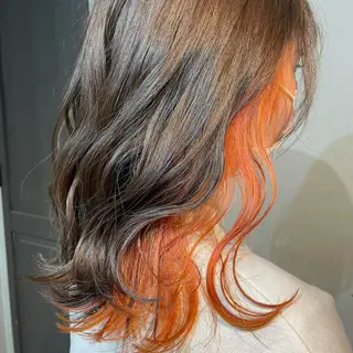 ミディアム カラー ヘアアレンジ 仲間 菜々世のヘアスタイル