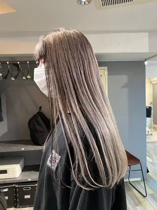 ロング カラー ブリーチなしベージュ カラー✨Takeのヘアスタイル