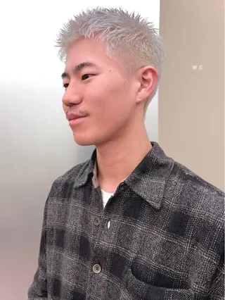 ショート カラー メンズ 矢場町/栄/上前津/ 佐藤祐希のヘアスタイル