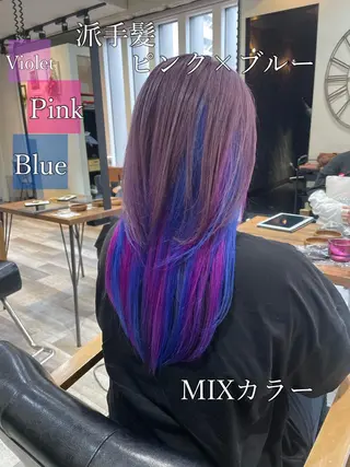 ロング カラー 艶カラー/インナー /グラデ/大西小百合のヘアスタイル
