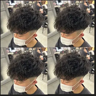 ショート 🔥メンズパーマ 特化 渡辺一翔のヘアスタイル