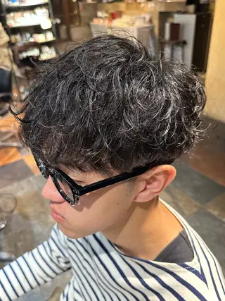 ショート パーマ メンズ Lee東三国 店長 谷辻誠志のヘアスタイル