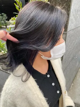 ミディアム カラー ブリーチカラー特化 U-topia小島のヘアスタイル