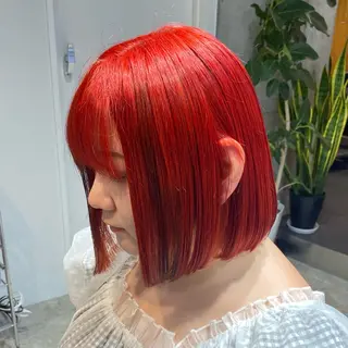 ショート カラー 藤川 明英里のヘアスタイル