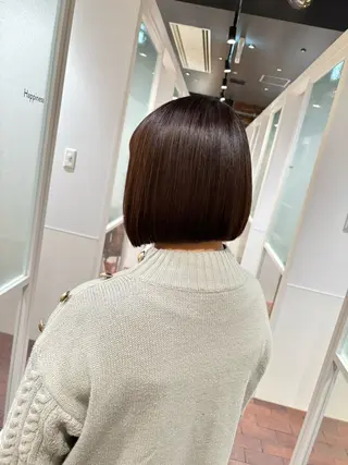 ミディアム マンツーマン 縮毛矯正/マユコのヘアスタイル