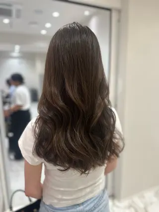 ロング カラー 韓国レイヤー✨ yasuko銀座のヘアスタイル