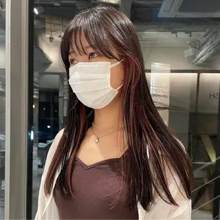 カラー 透明感カラー/パーマ オレンジmiyo⭐️のヘアスタイル